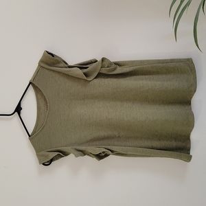 A New Day Relaxed Fit Ruffle Short Sleeve Linen T-shirt